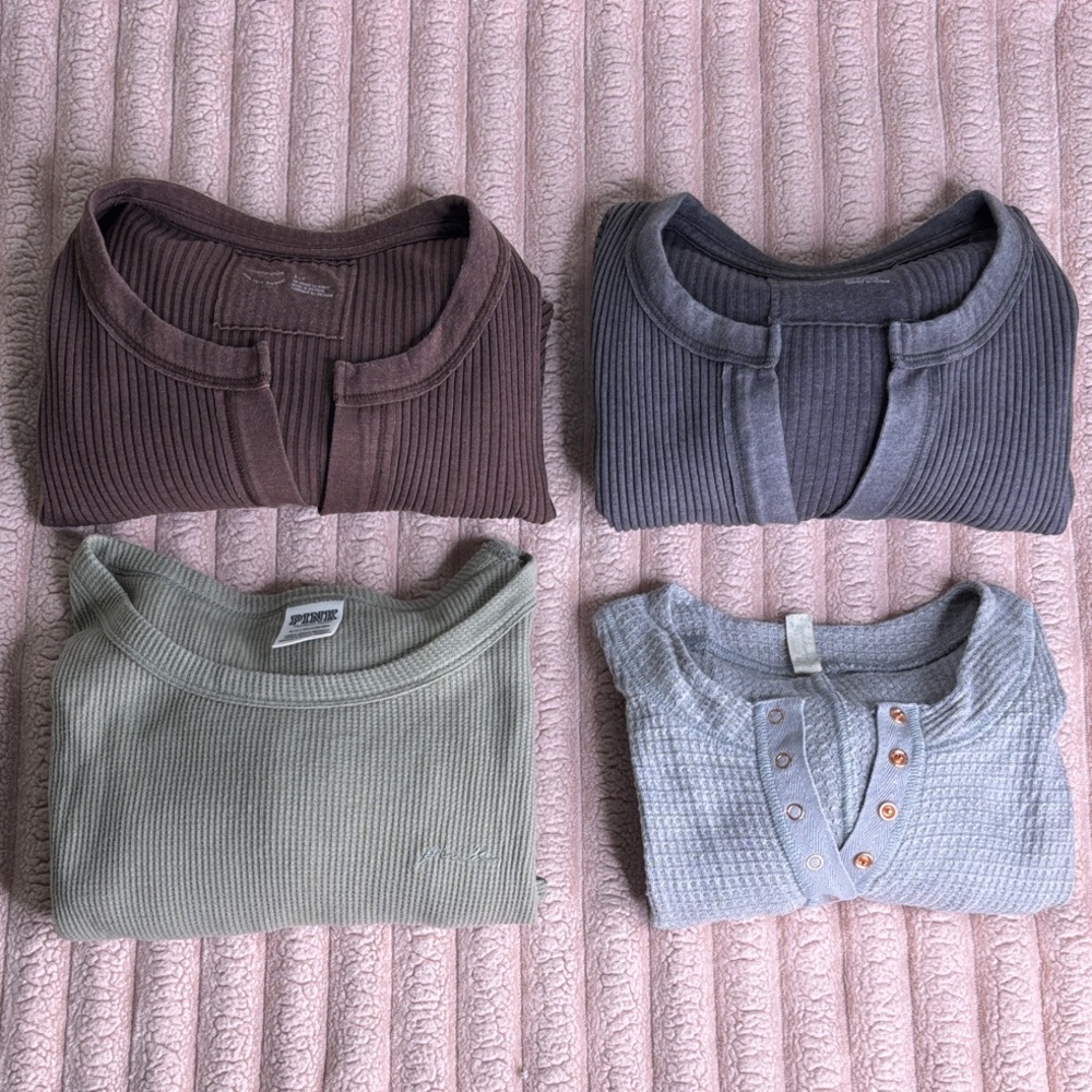 Set of Four Long Sleeve Shirts Size Small - Picture 1 of 9